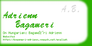 adrienn bagameri business card